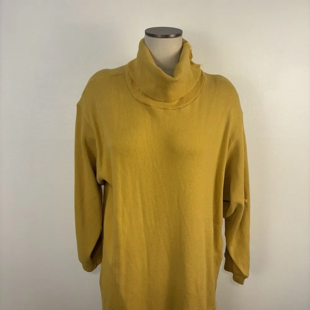FP Beach Free People Womens L Georgie Midi Sweater Dress Oversized Lounge Boho